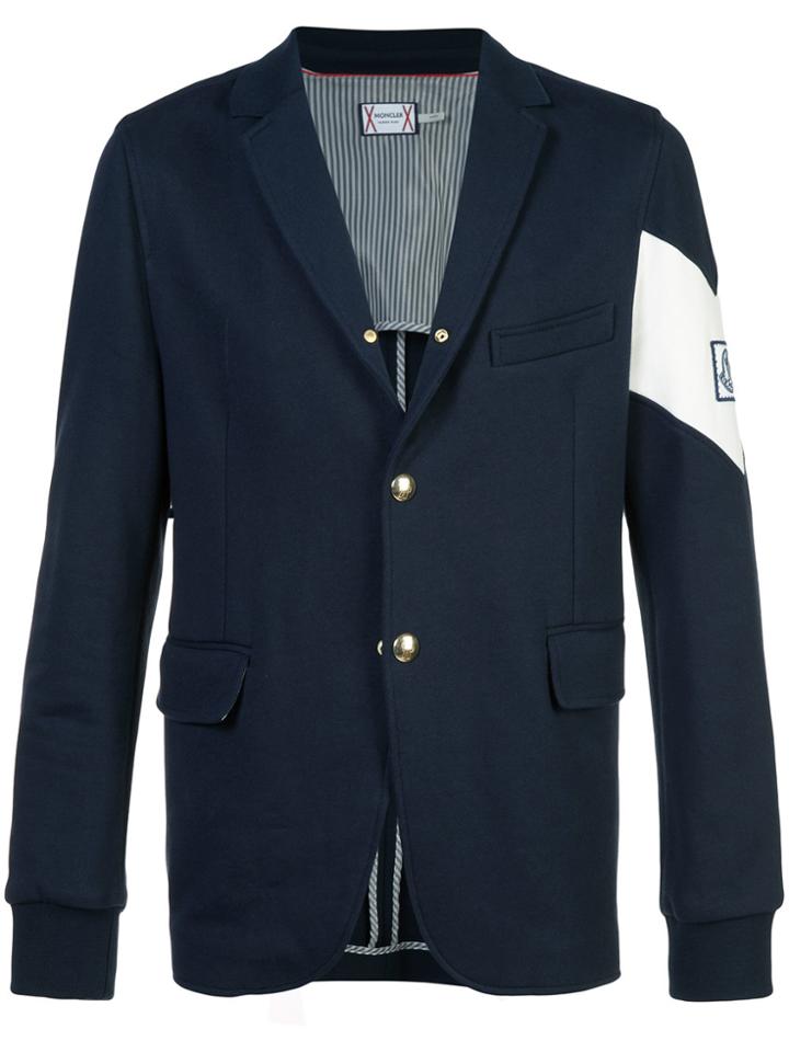 Moncler Gamme Bleu Blazer With Arm Band - Blue