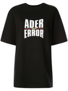 Ader Error Oversized Logo Print T-shirt - Black