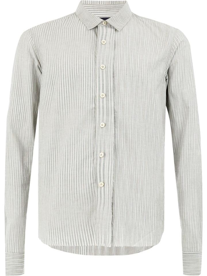 Ziggy Chen Raw Hem Shirt - Grey