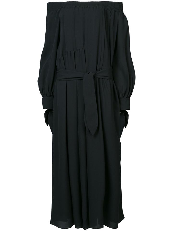 Derek Lam Off The Shoulder Full Dress - Black