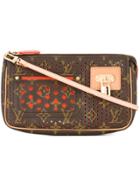Louis Vuitton Vintage Punch Holes Monogramclutch - Brown