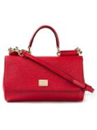 Dolce & Gabbana - Small 'miss Sicily' Tote - Women - Calf Leather - One Size, Red, Calf Leather