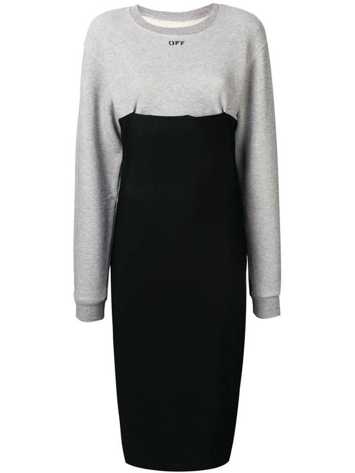 Off-white Hybrid Dress - Black