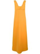 Courrèges Pre-owned Sleeveless Flared Maxi Dress - Orange