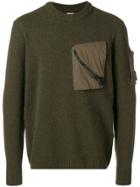 Cp Company Lens Arm Pocket Jumper - Green