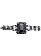 Tom Binns Square Gem Crystal Bracelet - Black
