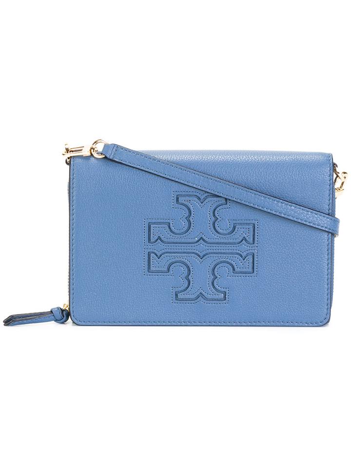 Tory Burch Harper Wallet Crossbody Bag, Women's, Blue, Leather