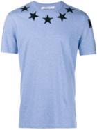 Givenchy Cuban Fit Stars T-shirt, Men's, Size: Small, Blue, Cotton/acrylic/polyester/wool