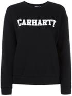 Carhartt Logo Print Sweatshirt, Women's, Size: Medium, Black, Cotton
