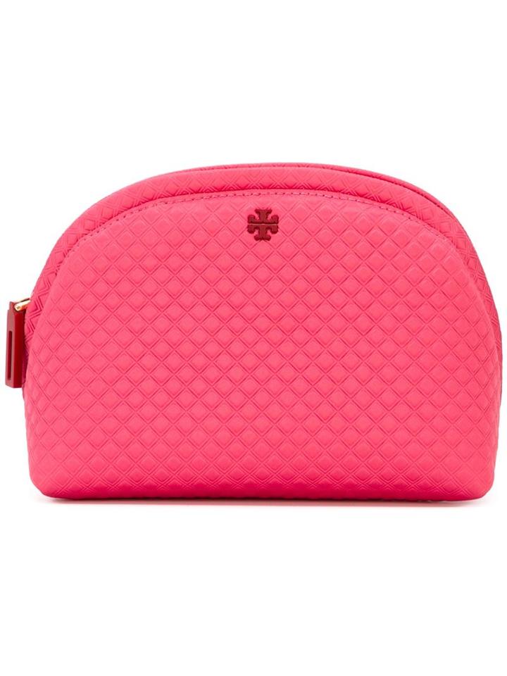 Tory Burch Beach Cosmetic Case, Pink/purple, Pvc/polyester
