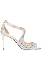 Jimmy Choo Emily Glittered Sandals - Silver