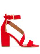 Paris Texas Heeled Sandals - Red