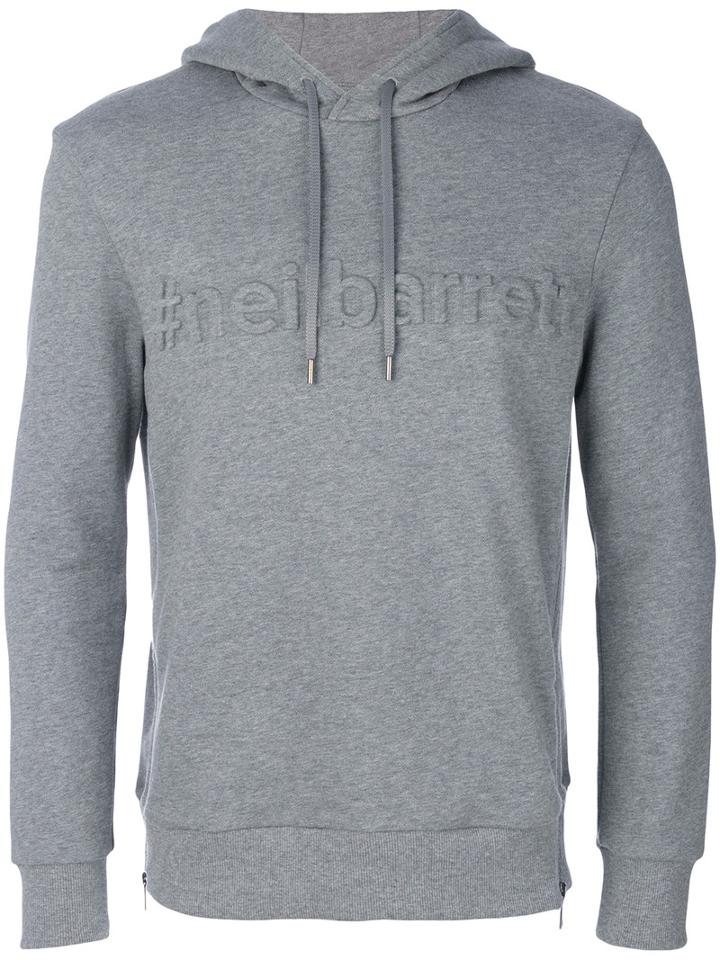 Neil Barrett - #neil Barrett Hoodie - Men - Cotton/spandex/elastane/viscose - S, Grey, Cotton/spandex/elastane/viscose