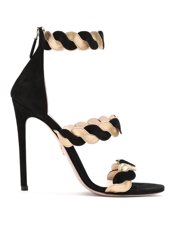Prada Intertwining Bands Sandals - Black