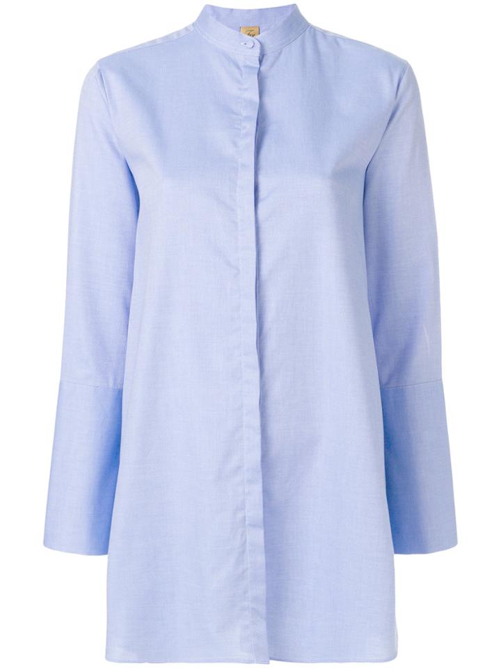 Fay Oversized Shirt - Blue