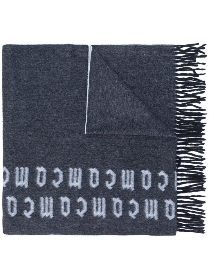 Mcq Alexander Mcqueen Mcq Repeat Logo Scarf - Blue