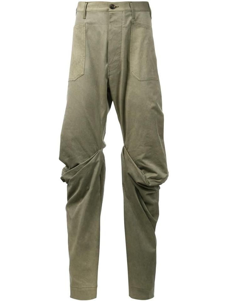 Andreas Kronthaler For Vivienne Westwood 'boot' Wrap Knee Jeans, Adult Unisex, Size: I, Green, Cotton/spandex/elastane