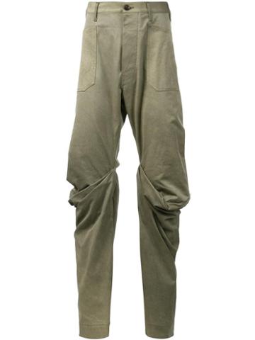 Andreas Kronthaler For Vivienne Westwood 'boot' Wrap Knee Jeans, Adult Unisex, Size: I, Green, Cotton/spandex/elastane