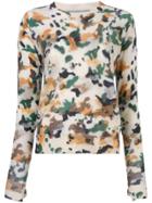 Zadig & Voltaire Patterned Crew Neck Sweater - Nude & Neutrals