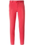 Pt01 Slim Chino Trousers, Women's, Size: 40, Red, Viscose/polyamide