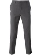 Boss Hugo Boss Slim Tailored Trousers, Men's, Size: 48, Grey, Cotton/spandex/elastane