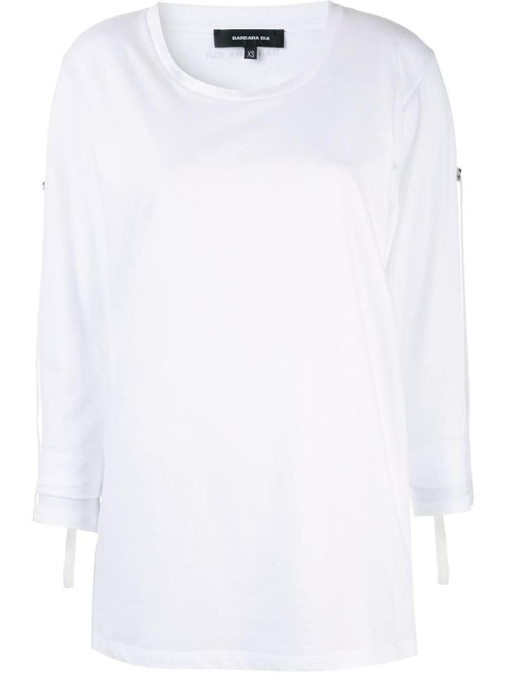 Barbara Bui Long-sleeve Jersey Tee - White