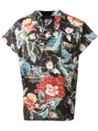 Christian Pellizzari Floral Print Shirt, Men's, Size: 48, Viscose