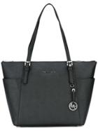 Michael Michael Kors Logo Plaque Tote - Black