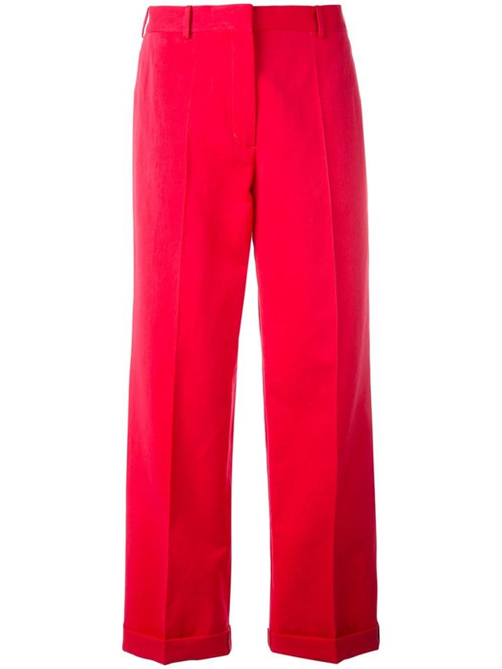 Ports 1961 Cropped Trousers Red - Unavailable