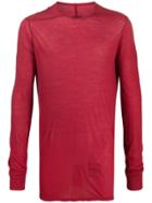 Rick Owens Drkshdw Long Sleeved Sweatshirt - Red