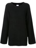 Cityshop Round Neck Jumper, Women's, Black, Mohair