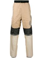Astrid Andersen - Sheer Detail Jogging Trousers - Men - Polyester/polyamide-8 - M, Nude/neutrals, Polyester/polyamide-8