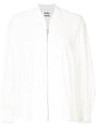Muveil Broderie Anglaise Bomber Jacket - White