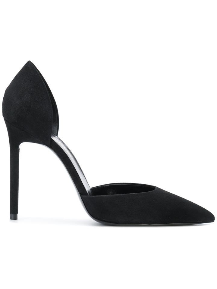 Saint Laurent Anja Pointed Toe Pumps - Black