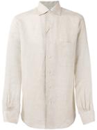 Loro Piana Andre Ml Sahara Melange Shirt, Men's, Size: Xl, Nude/neutrals, Linen/flax