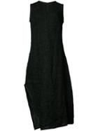 Narciso Rodriguez Crinkle Effect Dress, Women's, Size: 40, Black, Silk/linen/flax