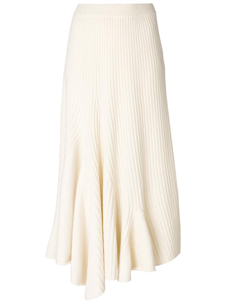Ports 1961 Ribbed Knit Skirt - White