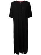 Chinti And Parker - Buttoned Midi T-shirt Dress - Women - Merino - S, Women's, Black, Merino