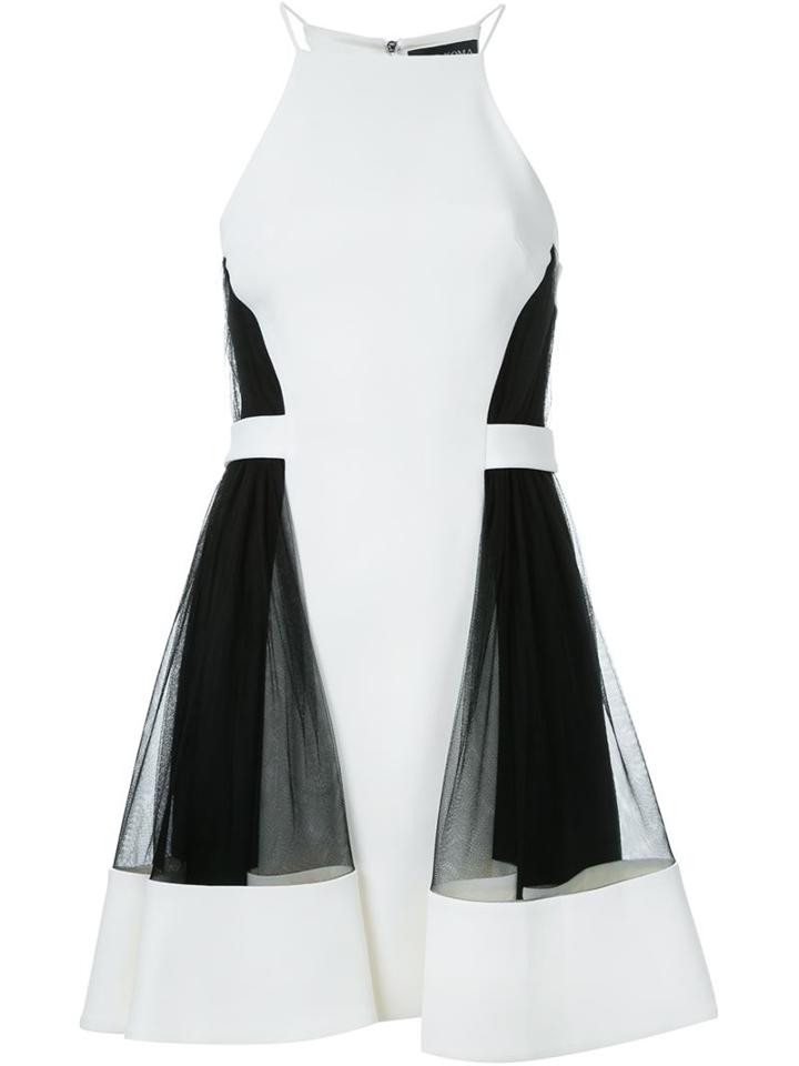 David Koma Side Tulle Ruffle Dress