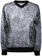 Ktz - Embroidered Sweater - Men - Silk - L, Black, Silk
