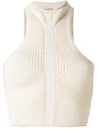Yeezy - Season 4 Knitted Top - Women - Cotton/polyamide/spandex/elastane/rubber - S, Nude/neutrals, Cotton/polyamide/spandex/elastane/rubber