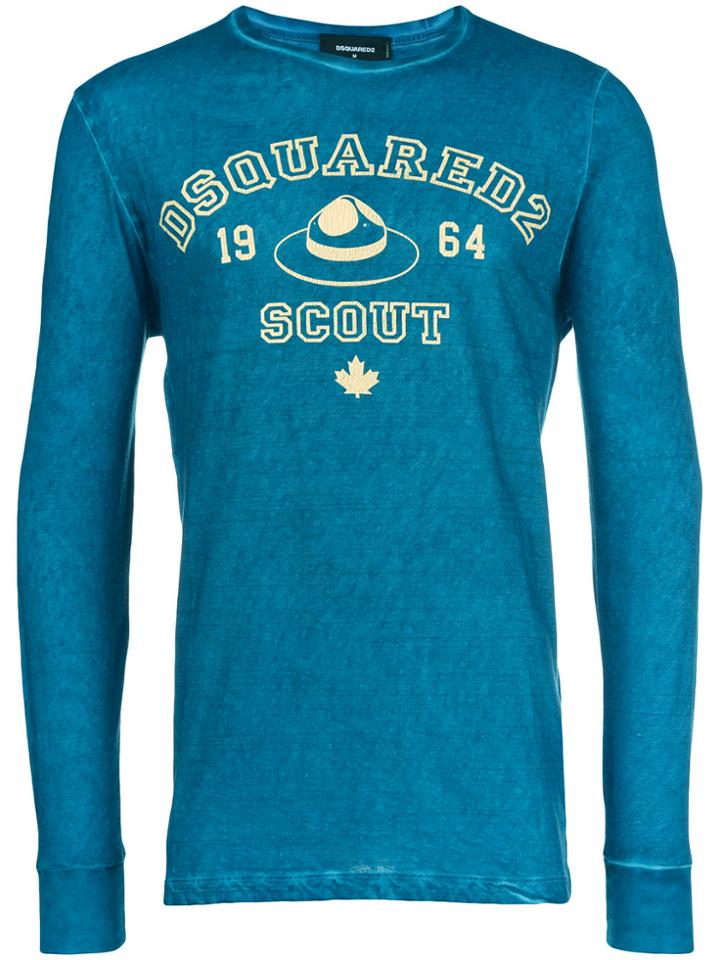 Dsquared2 Scout Print T-shirt - Blue