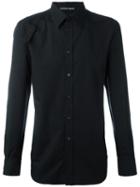 Harness Shirt, Men's, Size: 16, Black, Cotton/spandex/elastane, Alexander Mcqueen