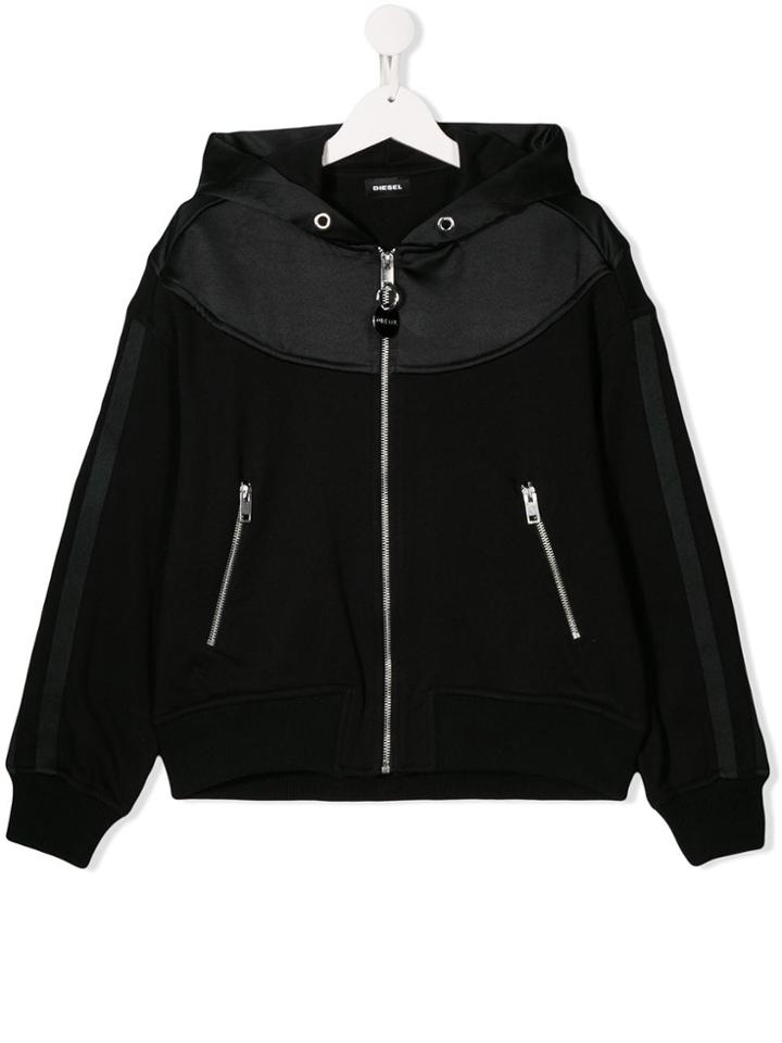 Diesel Kids Logo Hoodie - Black