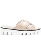 Red Valentino Studded Sliders - Nude & Neutrals