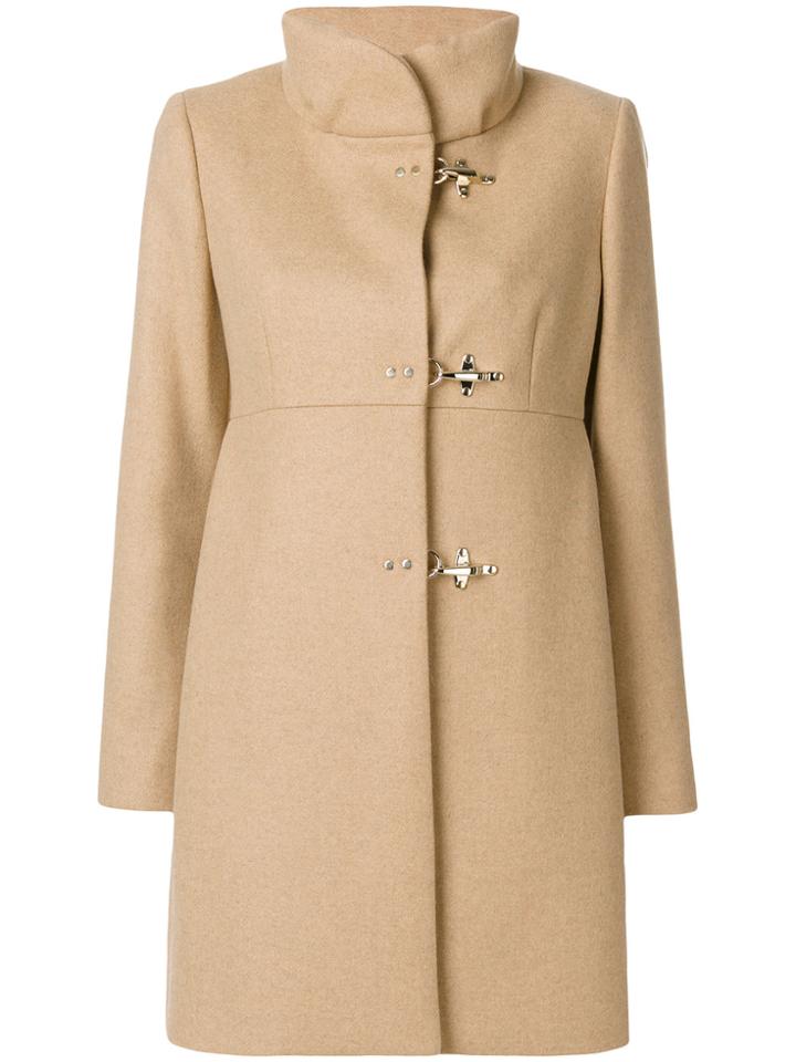 Fay Button-down Coat - Nude & Neutrals