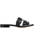 Alexander Wang Buckled Sandals, Women's, Size: 39, Black, Calf Leather/leather