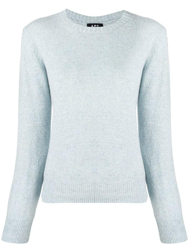A.p.c. Round Neck Sweater - Blue