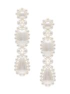 Simone Rocha Long Pearl Earrings - White