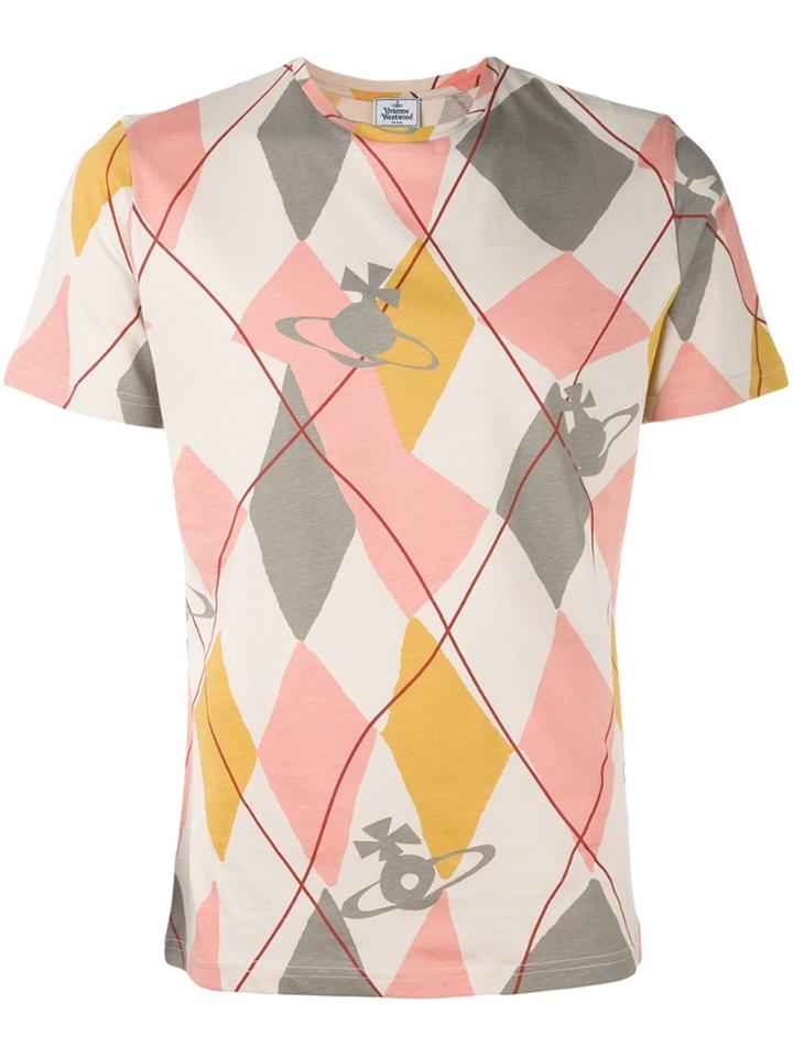 Vivienne Westwood Man Argyle Print T-shirt - Multicolour